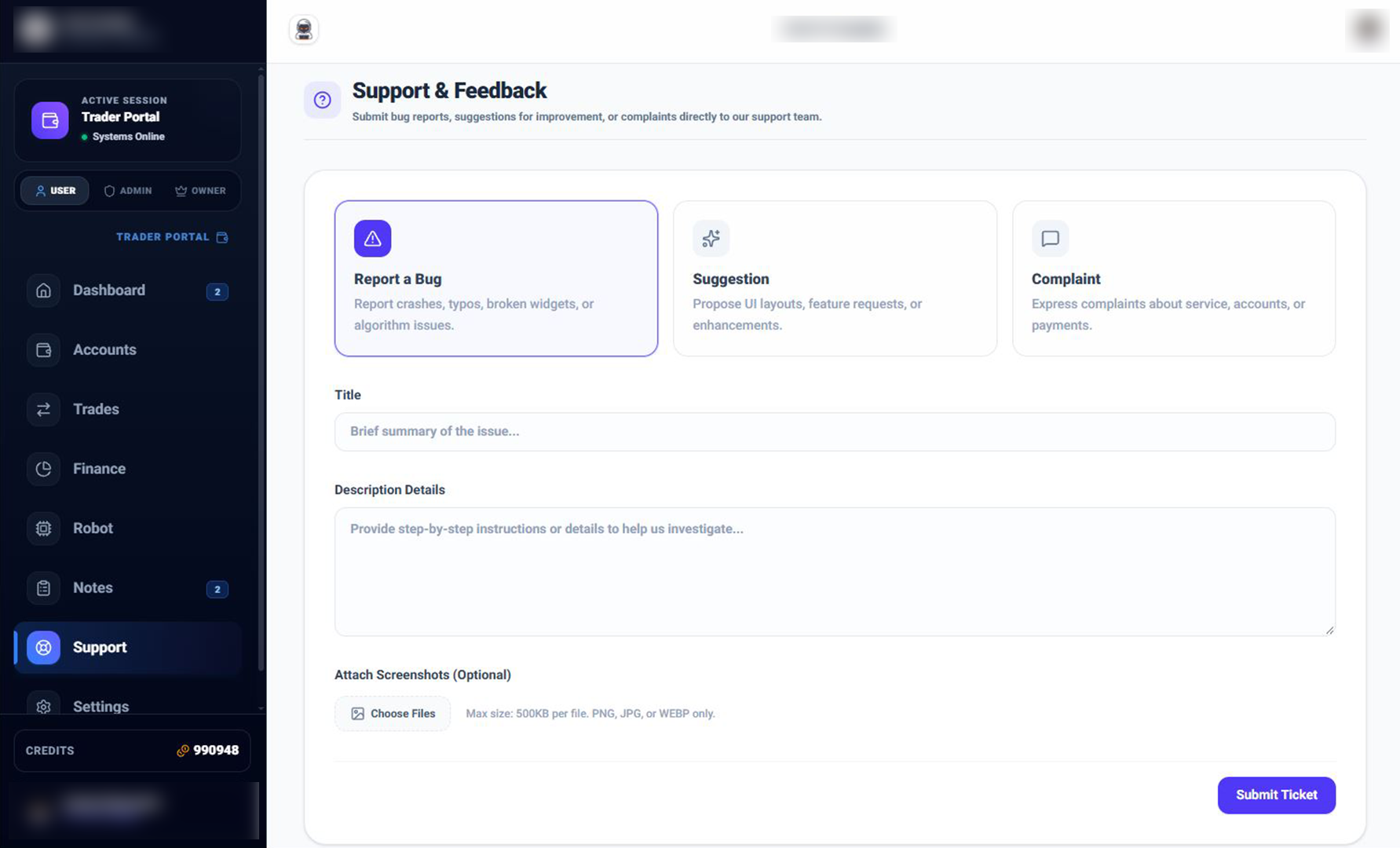 Platform Screenshot 4